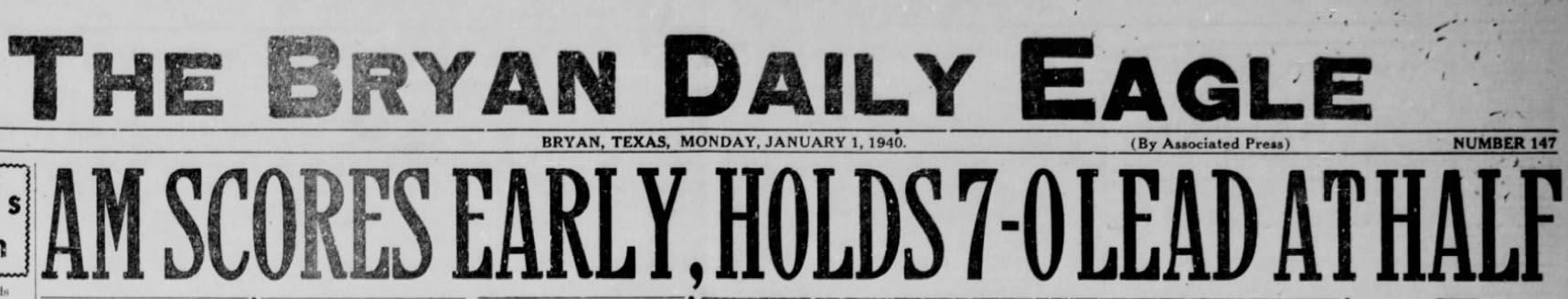 The Eagle Archives: January 1, 1940